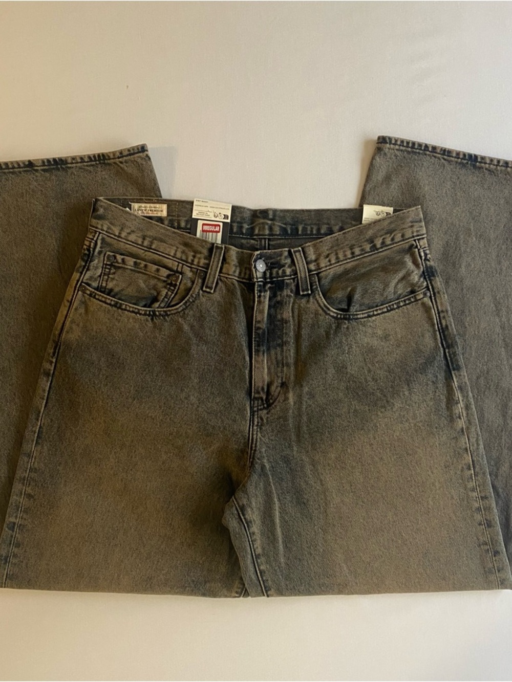 Levis 578 Baggy Jeans Mens 34x32 Relaxed Dirty Punk Dark Goth Hip Hop Y2K Denim